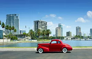 Images Dated 5th April 2018: Florida, Saint Petersburg, Pinellas County, 1930s Ford Coupe, Classic Car, Tampa Bay