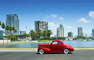 Florida, Saint Petersburg, Pinellas County, 1930s Ford Coupe, Classic Car, Tampa Bay