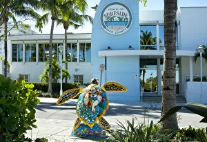 Images Dated 5th June 2015: Florida, Surfside, Miami Beach, North Miami Beach, Turtle Walk, Public Art