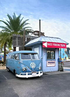 Florida, Tarpon Springs, Pinellas County, Greek Community, Classic Split Window Volkswagen
