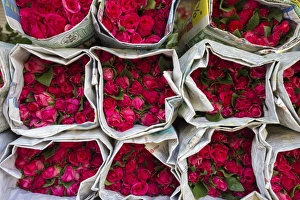 Images Dated 27th January 2016: Flower Market, Bangkok, Thailand