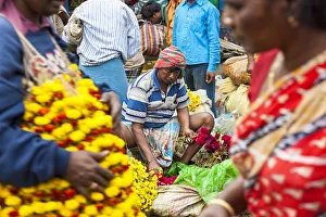 Flower market, Kolkata (Calcutta), India