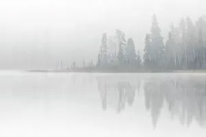 East Collection: FOg on a northern lake Longlac Ontario, Canada