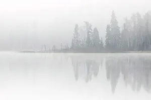 East Prints: FOg on a northern lake Longlac Ontario, Canada