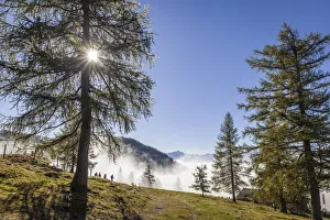 Dachstein Prints: Fog in the valley below the Dachstein, near Ramsau am Dachstein, Styria, Austria