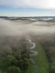 Waterways Prints: Fontenay River, near Montbard, Burgundy, France