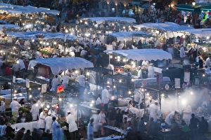 Food Stalls, Djemma el-Fna Square, Marrakash, Morocco