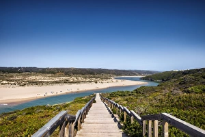Aljezur Prints: Footpath to the beach, Praia da Amoreira, Aljezur, Costa Vicentina, Algarve, Portugal