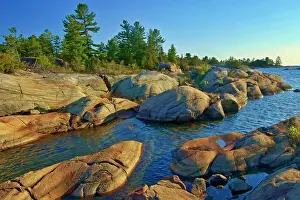 Georgian Bay Great Lakes Prints: Forest and Precambrian Shield rock along Georgian Bay (Lake Huron) French River Provincial Park