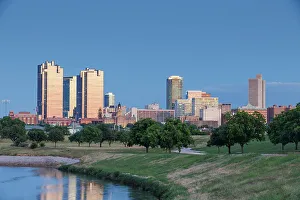 Office Prints: Fort Worth Skyline, Texas, USA