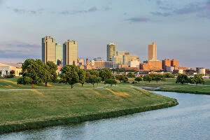 Images Dated 21st August 2023: Fort Worth Skyline, Texas, USA