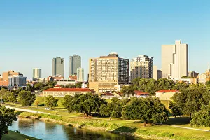 Places Prints: Fort Worth Skyline, Texas, USA