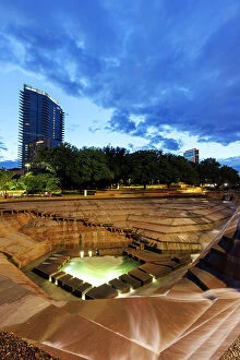 Images Dated 21st August 2023: Fort Worth Water Gardens, Texas, USA