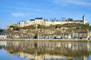 Indre Et Loire Collection: Forteresse Royale de Chinon above the town on the Vienne River, Chinon, Indre-et-Loire