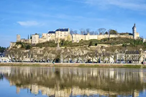 Images Dated 9th May 2019: Forteresse Royale de Chinon above the town on the Vienne River, Chinon, Indre-et-Loire