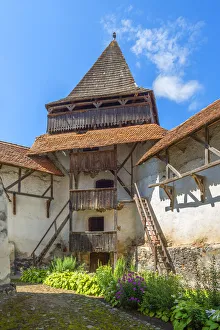 Siebenburgen Prints: Fortified church of Homorod, Transylvania, Romania