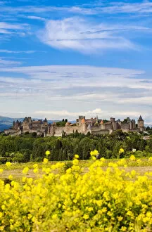 Images Dated 2nd December 2013: The fortified city of Carcassonne, Languedoc-Roussillon, France