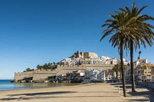 The fortified seaport of Peniscola, Comunidad Valenciana, Spain The fortified seaport of Peniscola, Comunidad Valenciana, Spain
