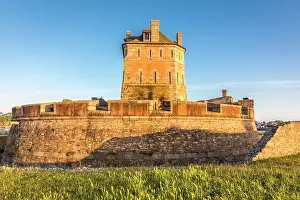 Watchtower Prints: Fortified tower Tour Vauban at the port of Camaret-sur-Mer