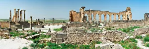 Archeology Prints: Forum and Capitolin Temple at the Roman city of Volubilis, Meknes, Morocco