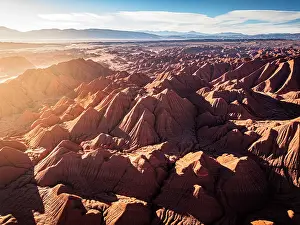 Fossil rock formations, Labyrinth desert, Puna, Salta, Argentina