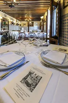 Table Prints: Founded in 1725, Sobrino de Botin is the oldest restaurant in the world in continuous