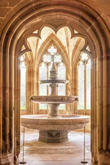 Monastery Gallery: Fountain in the cloister of Maulbronn Monastery, Baden-Wurttemberg, Germany