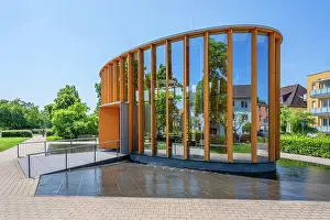 Bad Hersfeld Prints: Fountain pavillion at Bad Hersfeld spa gardens, Hesse, Germany