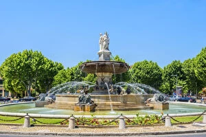 Aix En Provence Gallery: Fountain at Place de la Rotonde, Aix-en-Provence, Provence-Alpes-Cote d'Azur, France