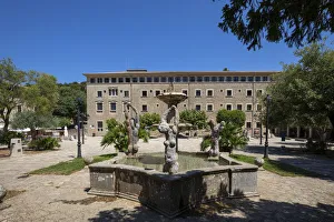 Fountain at Santuari de Lluc, Serra de Tramuntana, Mallorca, Balearic Islands, Spain Fountain at Santuari de Lluc, Serra de Tramuntana, Mallorca, Balearic Islands, Spain