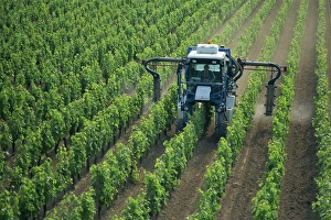Tractor Prints: France, Aquitaine, Bordeaux region, St