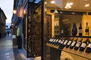 France, Aquitaine Region, Gironde Department, St-Emilion, wine town, detail of wine