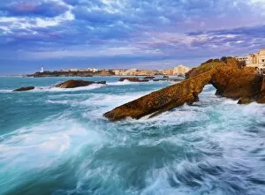 Images Dated 30th July 2012: France, Biarritz, Pyrenees-Atlantique, seascape