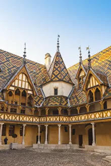 Images Dated 2nd January 2019: France, Bourgogne-Franche-Comte, Burgundy, Cote-d Or, Beaune. Hospices de Beaune