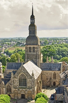 Cotes Darmor Prints: France, Brittany, Bretagne. Côtes-d'Armor. Dinan. Old part of the city