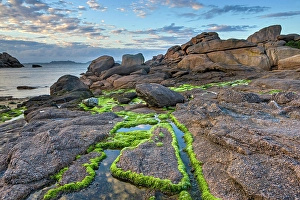 Cotes Darmor Prints: France, Brittany, Cotes d'Armor, Cote de Granit Rose