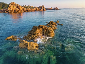 Cotes Darmor Prints: France, Brittany, Cotes d'Armor, Cote de Granit Rose
