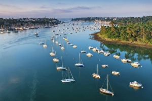 France, Brittany, Finistere, Benodet harbour