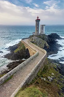 Paths Prints: France, Brittany, Finistere, Pointe de Petite Minou lighthouse