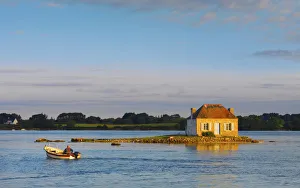 France, Brittany, Morbihan, Belz, Etel river, St