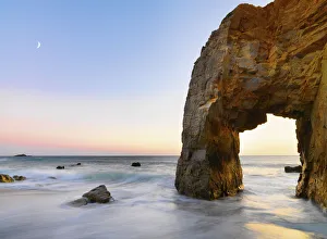 France, Brittany, Morbihan, Cote Sauvage, Quiberon Peninsula, The Arch at Port Blanc