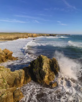 France, Brittany, Morbihan, Cote Sauvage, Quiberon Peninsula, Pointe du Percho, Port