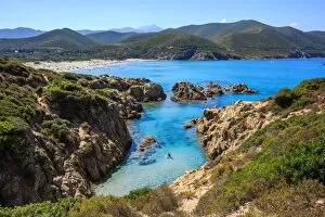 Images Dated 6th June 2017: France, Corse, cove from the Ostriconi beach, Balagne