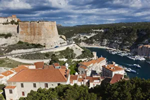 France, Corsica, Corse-du-Sud Department, Corsica South Coast Region, Bonifacio, elevated