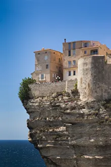 France, Corsica, Corse-du-Sud Department, Corsica South Coast Region, Bonifacio, cliffside