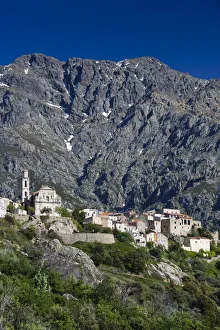 France, Corsica, Haute-Corse Department, La Balagne Region, Montemaggiore, elevated
