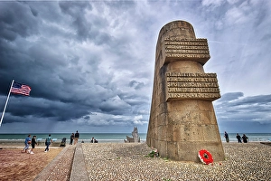 English Channel Prints: France. Francia. Normandy, Normandie, English Channel. Omaha Beach