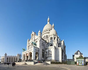 France, Ile-de-France, Paris. Basilica of Sacre Coeur, Montmartre