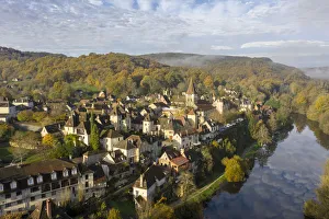 Carennac Prints: France, Midi-Pyrenees, Lot, Carennac, labelled Les Plus Beaux Villages de France