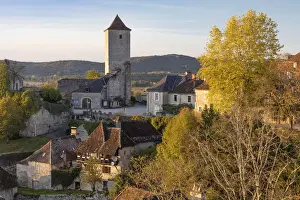 France, Midi-Pyrenees, Lot, Montvalent village in the autumn